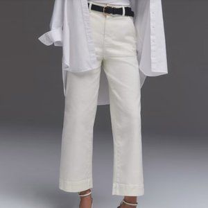 Organic Wide-Leg Pant in Bone